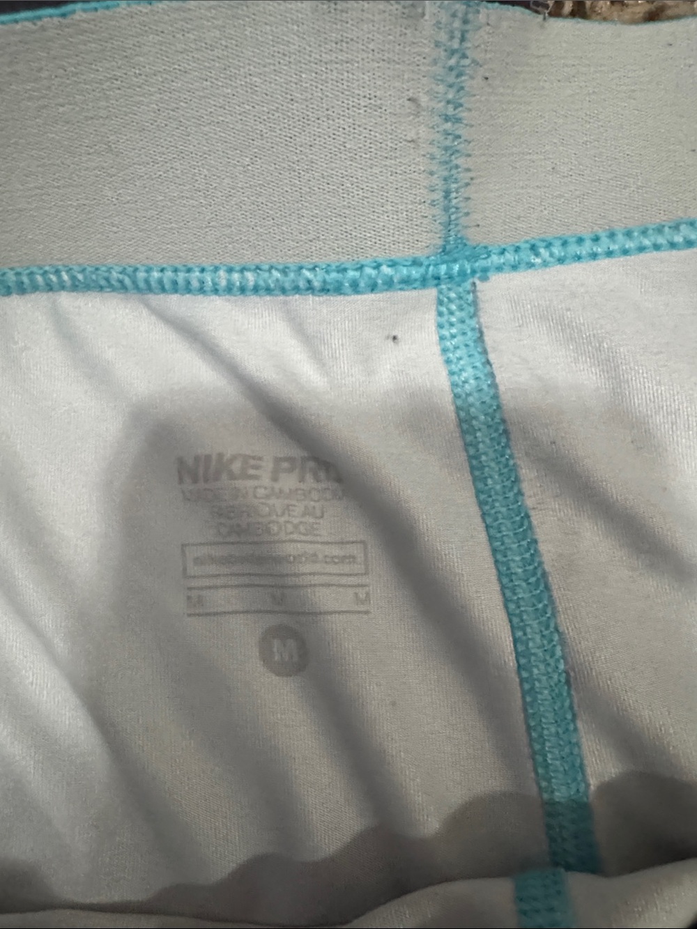 Nike Pro women’s Nike Pros - Black with Pink & Teal - Picture 2 of 4